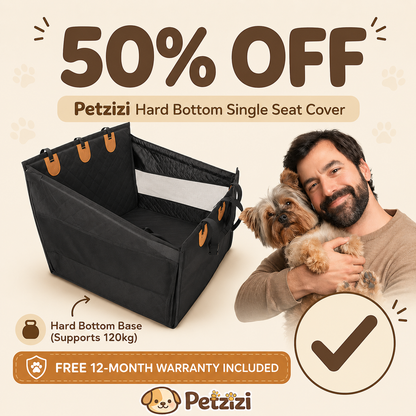 Petzizi Hard Bottom Single Seat Cover