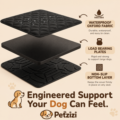 Petzizi Hard Bottom Single Seat Cover