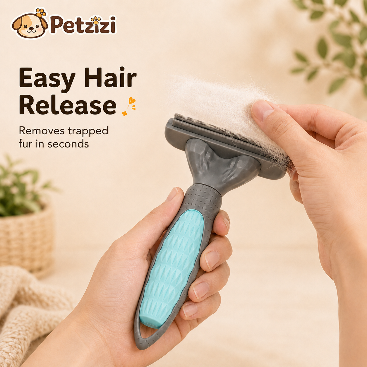 Petzizi FurGlide™ Grooming Comb