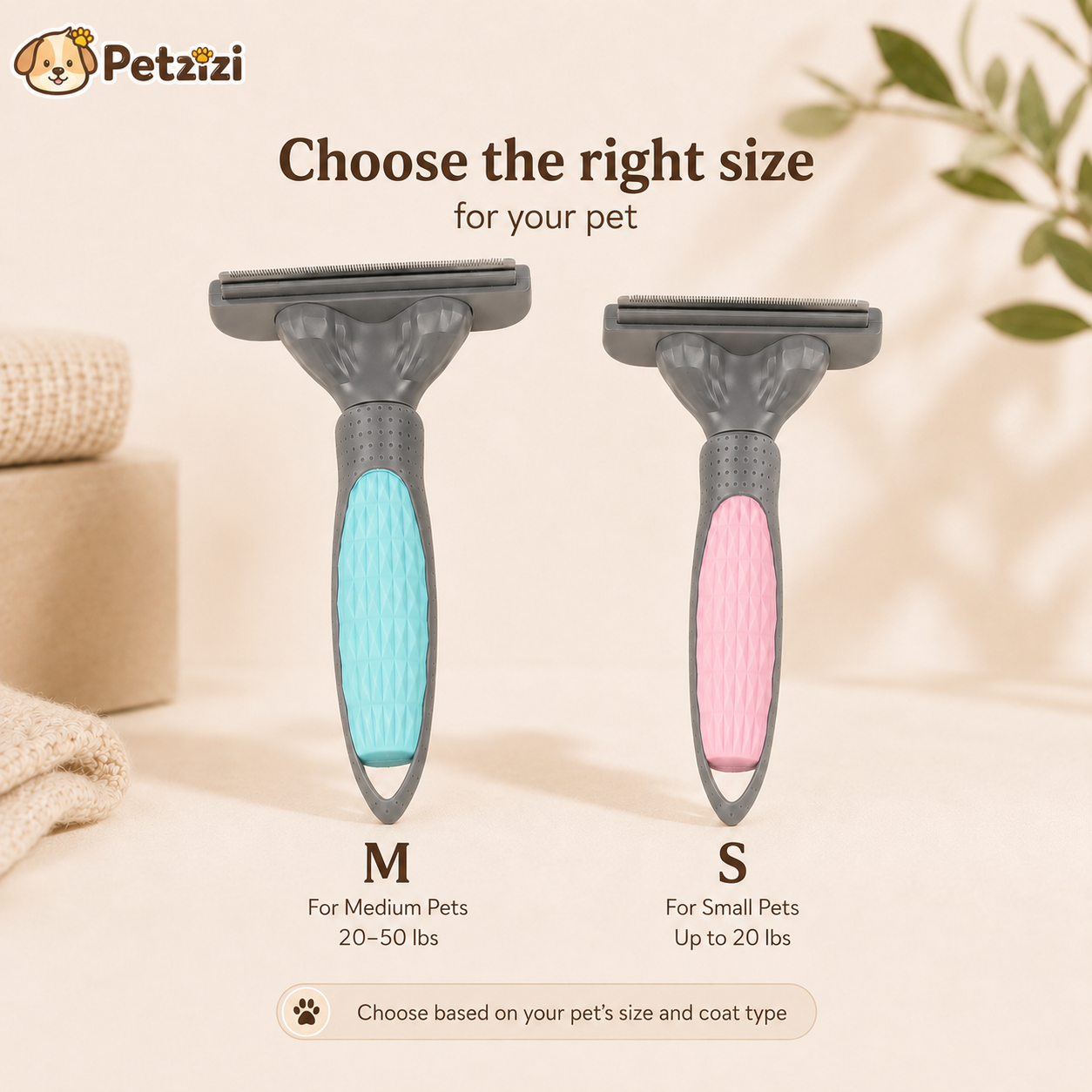 Petzizi FurGlide™ Grooming Comb