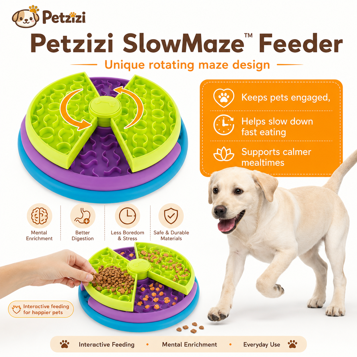 Petzizi SpinMaze™ Slow Feeder