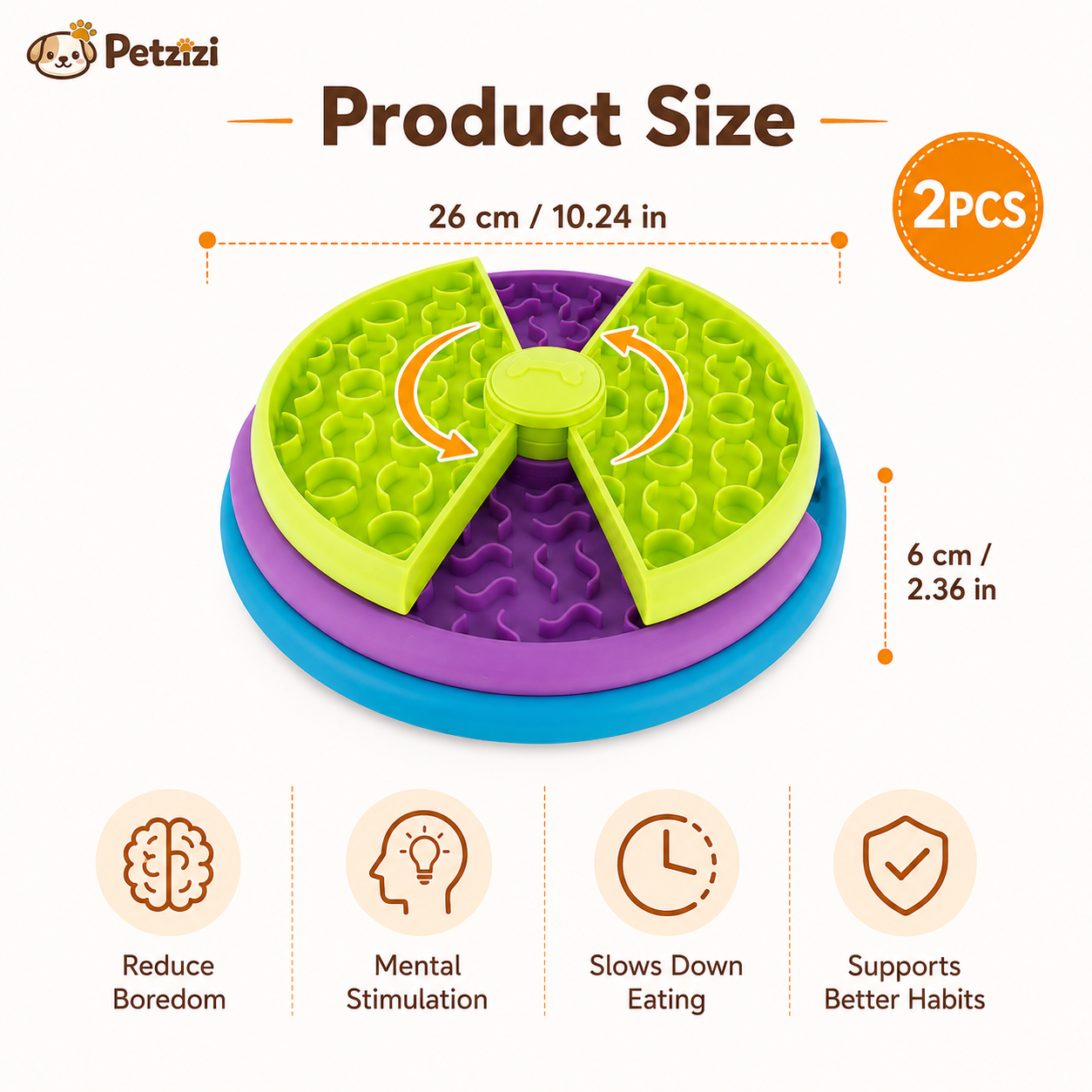 Petzizi SpinMaze™ Slow Feeder